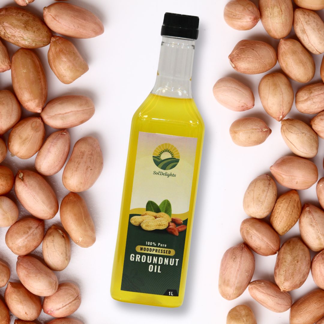 Wood Pressed Oils - Groundnut - 1L || 8939125777424